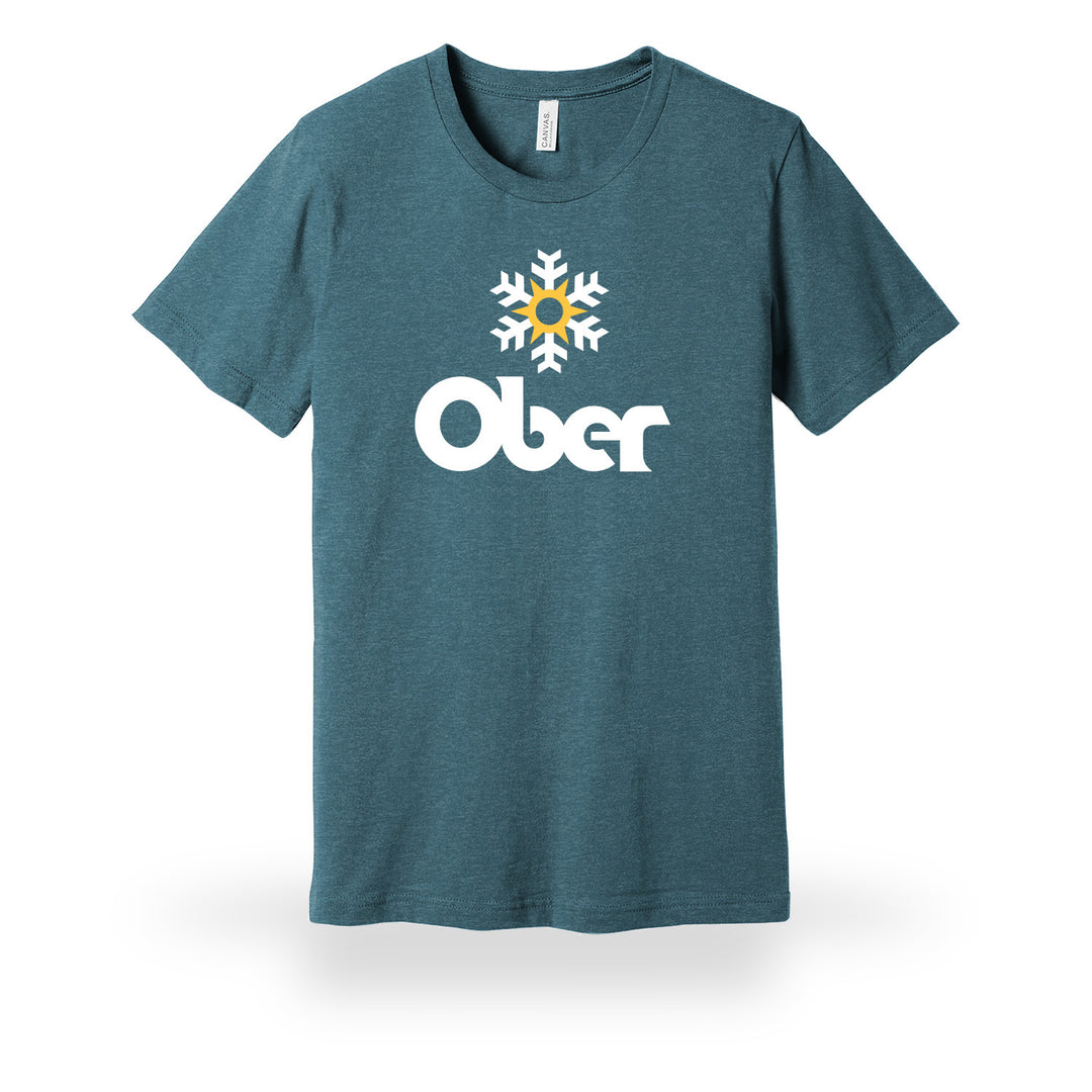 Ober Mountain Logo Tee Heather Slate – Shop At Ober