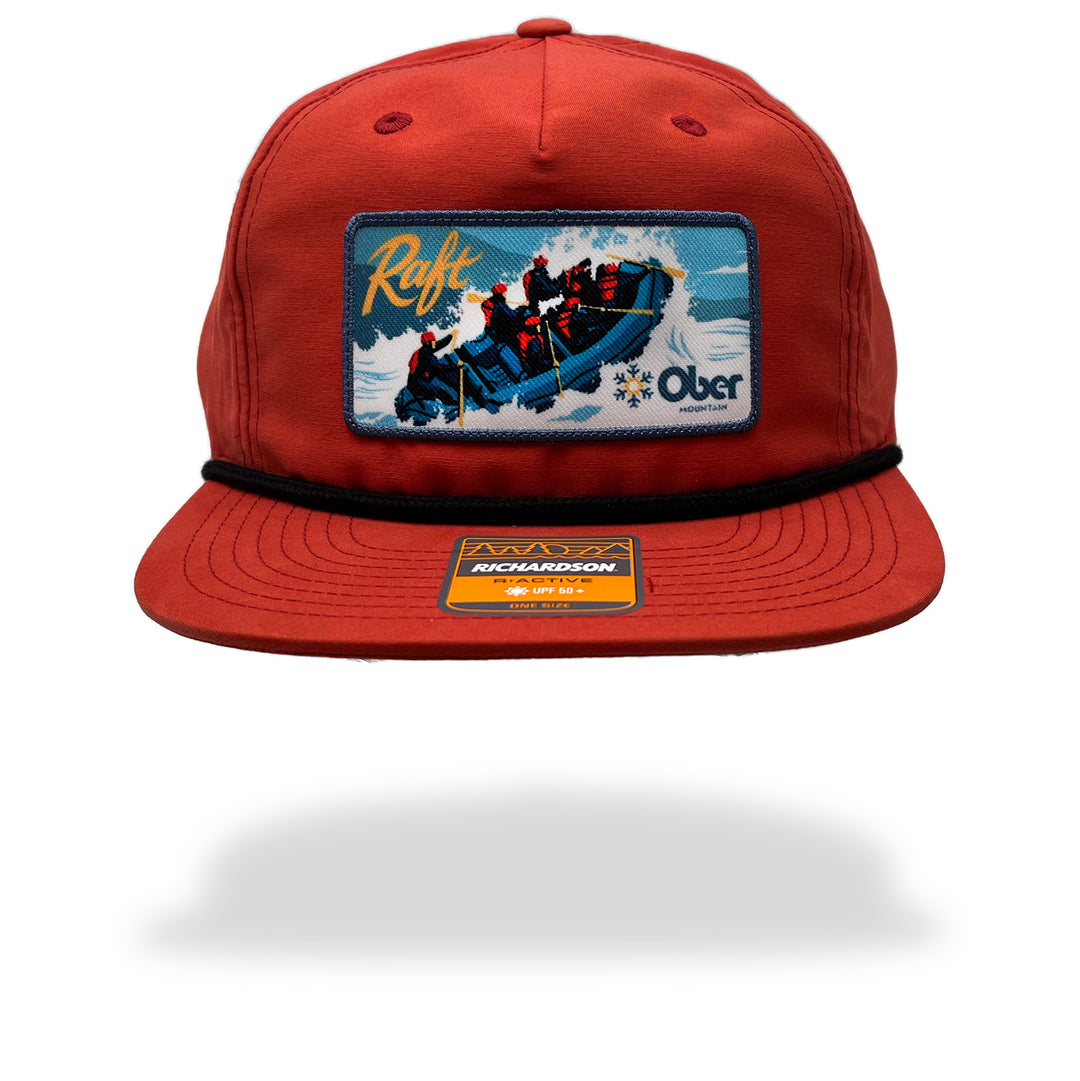 Ober Mountain Raft Billboard Hat Dark Orange Black