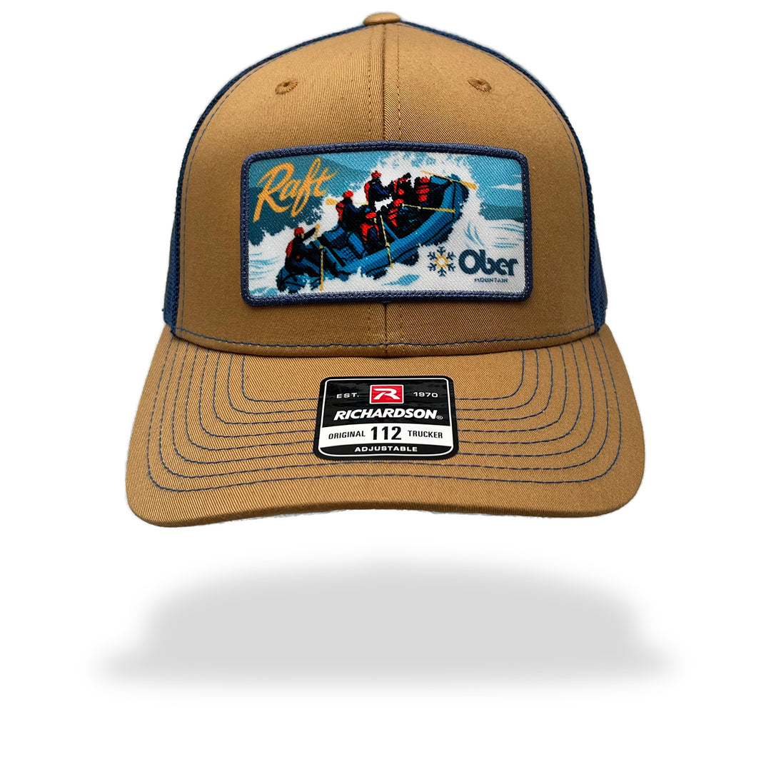 Ober Mountain Raft Billboard Trucker Hat Biscuit/True Blue 112