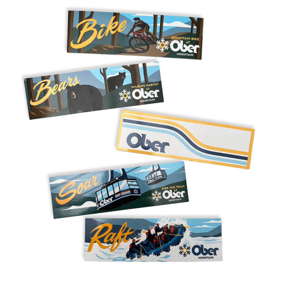 Ober Mountain Summer Sticker Pack