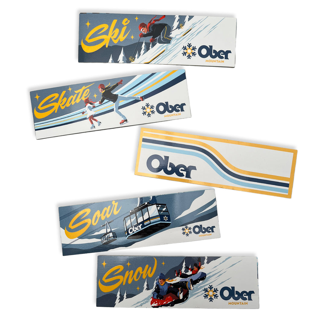 Ober Mountain Winter Sticker Pack